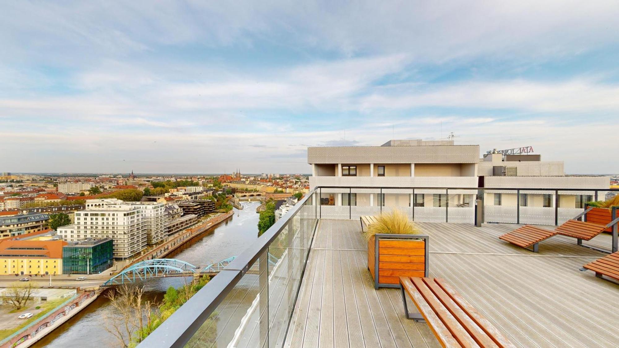Apartment Family House By The River Odra -panoramic Terrace - 3room With 2 Separate Bedrooms And 2 Balconies By Wroapart-pl- Perfect For Family & Business